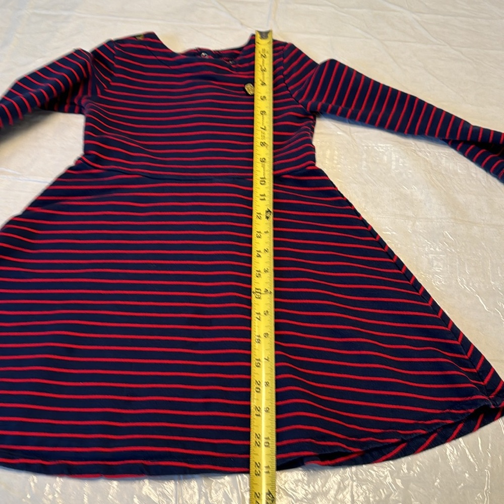 Oshkosh B’gosh Girls Dress Navy Blue And Red Size 5T Valentine’s Day - Picture 9 of 10